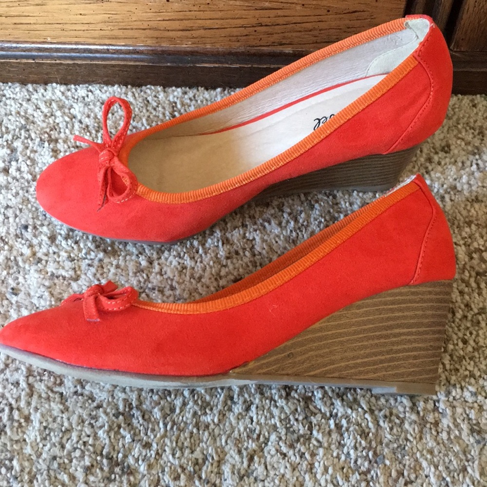 Fab Orange Wedges from Mod Cloth